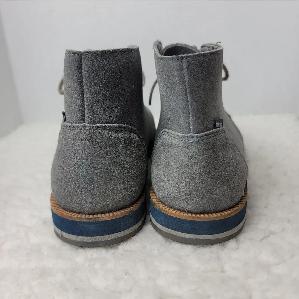 Hari Mari Mens Adobe Mens Chukka Boots Size 11 Gray Suede Motocyle Work Shoes
